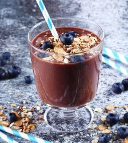 Csokis protein smoothie müzlivel