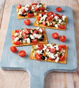 Görög salátás Crisp Bread