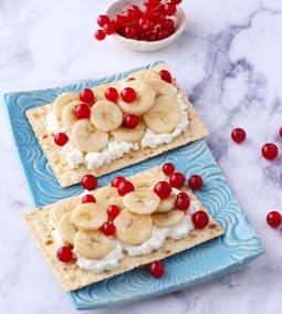 Honey Crisp Bread karamellizált banánnal