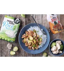 Wokos zöldségek sonkával, Triple Zero Rizzsel