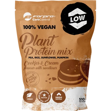 Forpro 100% Vegan Plant Protein Mix 510g Cookies & cream