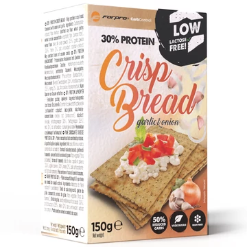 Forpro 30% Protein Crisp Bread Garlic &amp; Onion - 150g