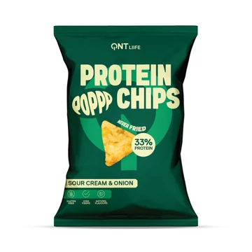 QNT 33% Protein Chips - Cream &amp; Onion 50g