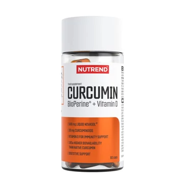 Nutrend Curcumin + Bioperine + Vitamin D - 60 kapszula