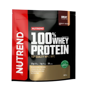 NUTREND 100% Whey Protein 800g Chocolate+Hazelnut