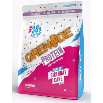 GRENADE PROTEIN POWDER 2KG BIRTHDAY CAKE