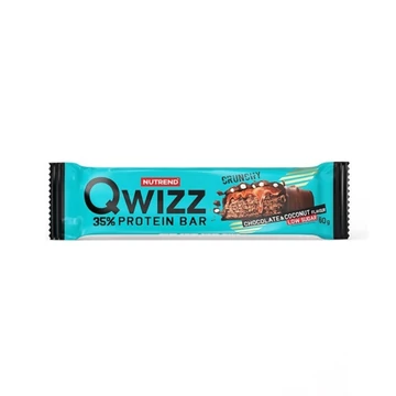 NUTREND QWIZZ Protein Bar 60g Chocolate+Coconut