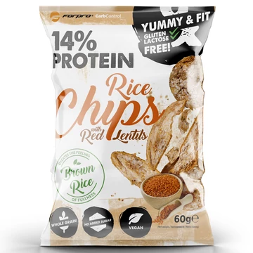 Forpro 14% Protein Rice Chips With Red Lentils 60g