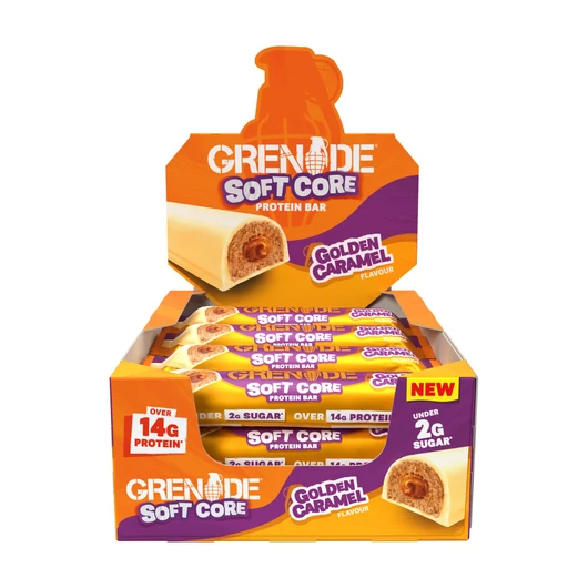 GRENADE Soft Core Golden Caramel Protein Bar 50g