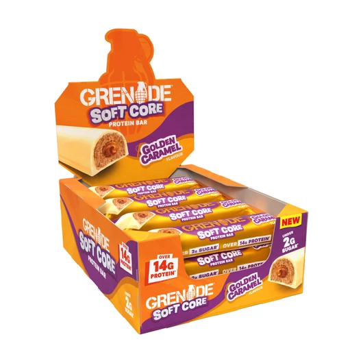 GRENADE Soft Core Golden Caramel Protein Bar 50g