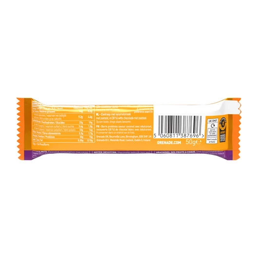 GRENADE Soft Core Golden Caramel Protein Bar 50g