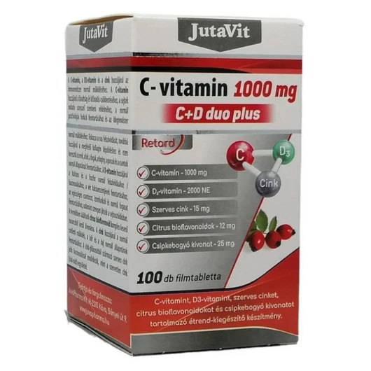 JutaVit C-vitamin 1000mg C+D DUO Plus 100 tabletta