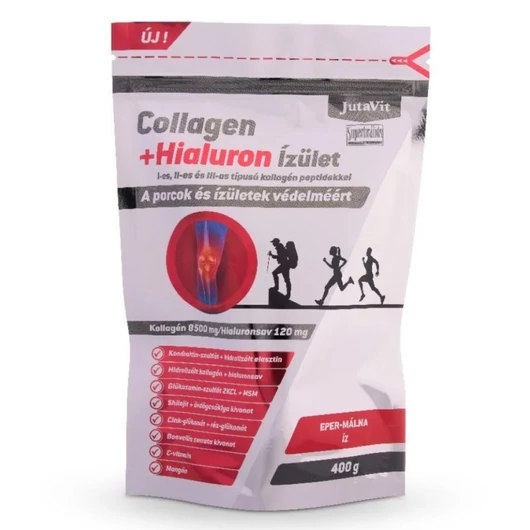 JutaVit Collagen+Hialuron ÍZÜLET Eper-Málna 400g