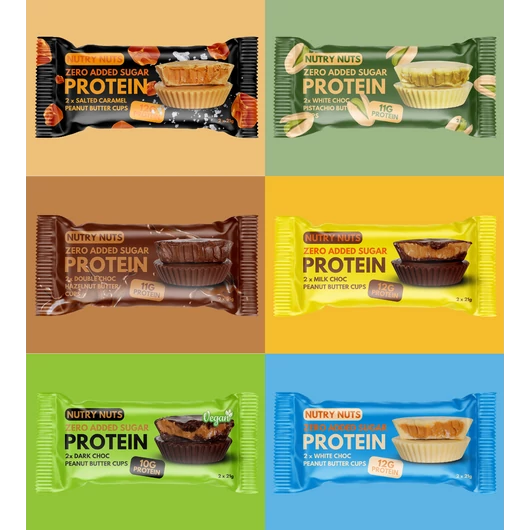 NUTRY NUTS Protein VEGAN Peanut Butter Cups - Dark Choc 42g