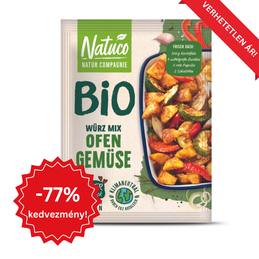 Natuco Bio Sütőben Sült Zöldség Fűszerkeverék Alap 34g