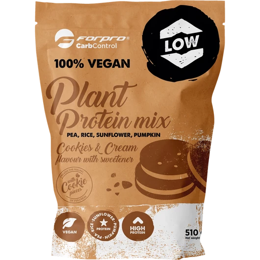 Forpro 100% Vegan Plant Protein Mix 510g Cookies & cream