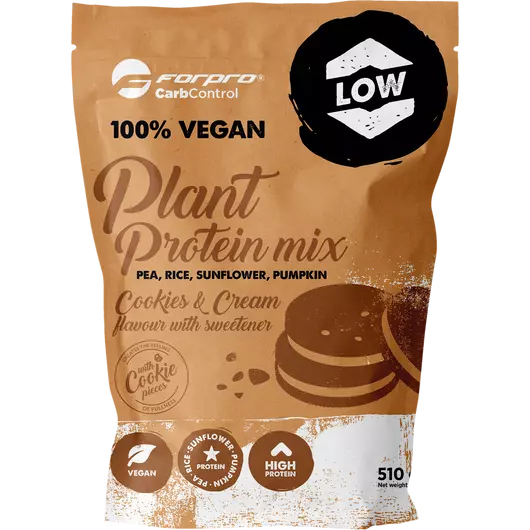 Forpro 100% Vegan Plant Protein Mix 510g Cookies & cream