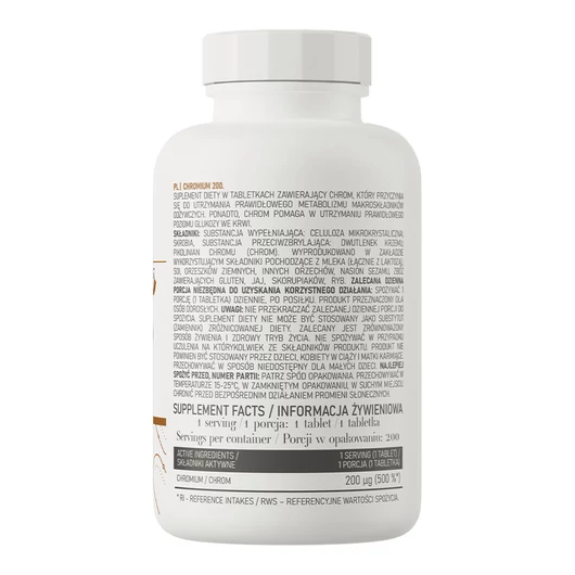 OstroVit Chromium (Króm) 200 µg – 200 tabletta