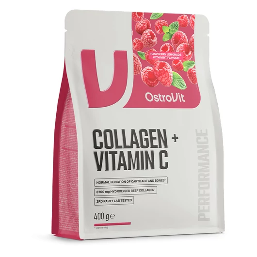 OstroVit Collagen + Vitamin C 400 g Raspberry Lemonade with Mint