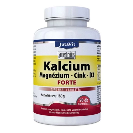 JutaVit Kalcium+Magnézium+Cink forte 90 tabletta