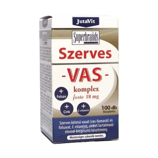 JutaVit Szerves Vas-komplex Forte 100 tabletta