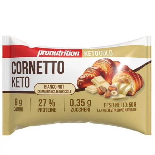 PRONUTRITION KETO PROTEIN CROISSANT MOGYORÓS FEHÉRCSOKI 50g