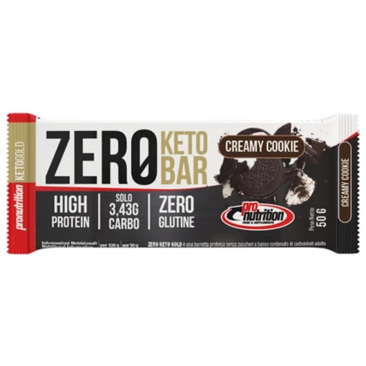 PRONUTRITION ZERO PROTEIN BAR KETO TEJKRÉMES KEKSZ ÍZŰ 50g