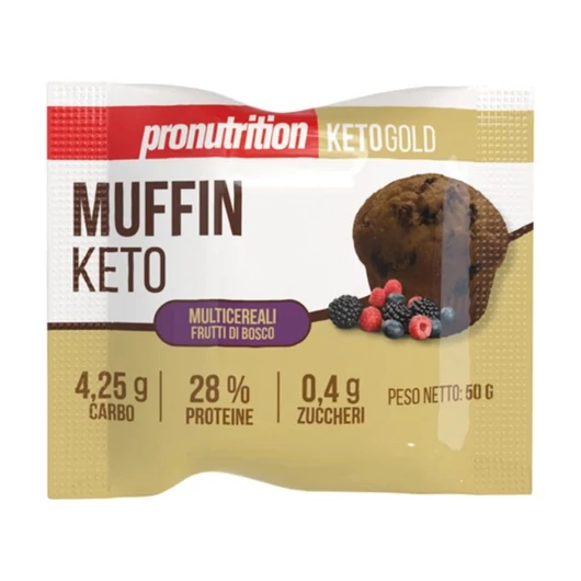PRONUTRITION KETO PROTEIN MUFFIN TÖBBGABONÁS ERDEI GYÜMÖLCSÖS 50g