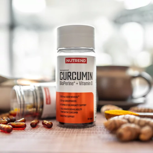 Nutrend Curcumin + Bioperine + Vitamin D - 60 kapszula