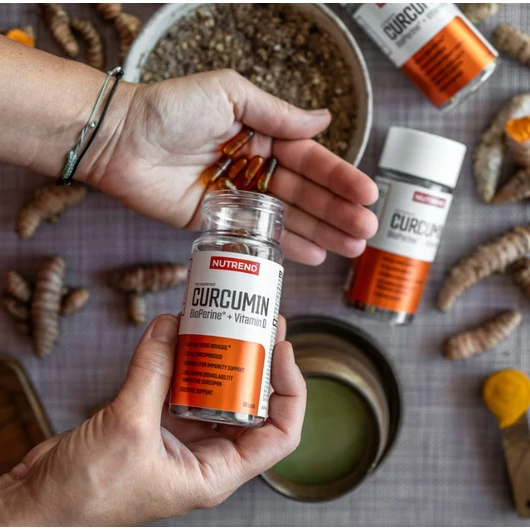 Nutrend Curcumin + Bioperine + Vitamin D - 60 kapszula