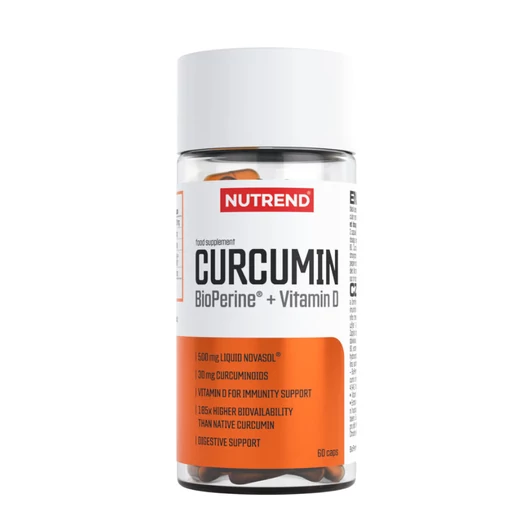 Nutrend Curcumin + Bioperine + Vitamin D - 60 kapszula