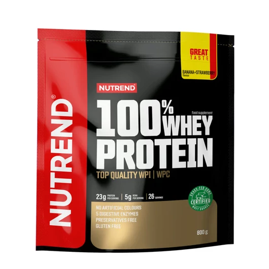 NUTREND 100% Whey Protein 800g Banana+Strawberry