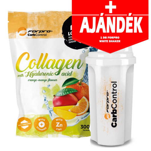 Forpro Collagen with Hyaluronic acid 300 g - Orange-Mango + AJÁNDÉK Forpro Shaker