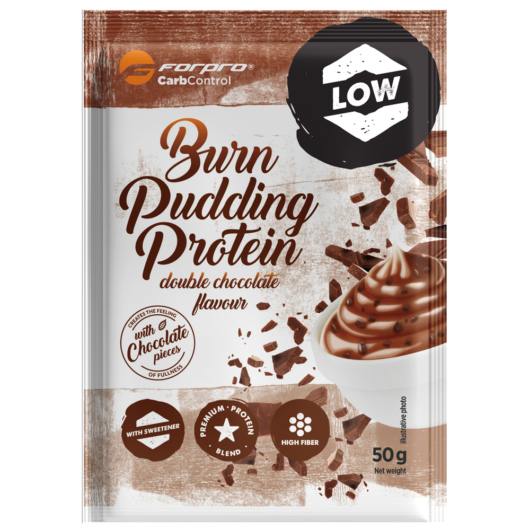 Forpro Burn Pudding Protein 50 g - Double Chocolate