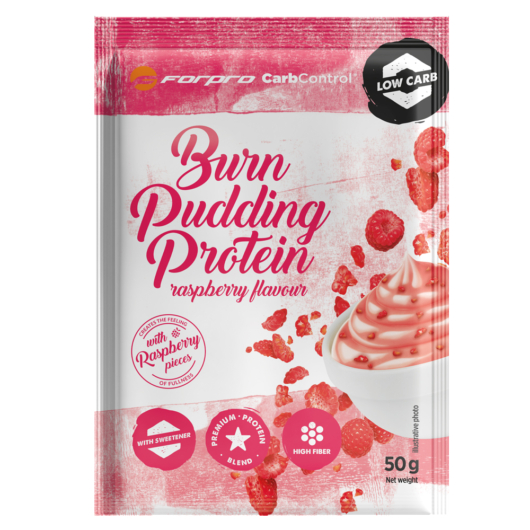 Forpro Burn Pudding Protein 50 g - Raspberry