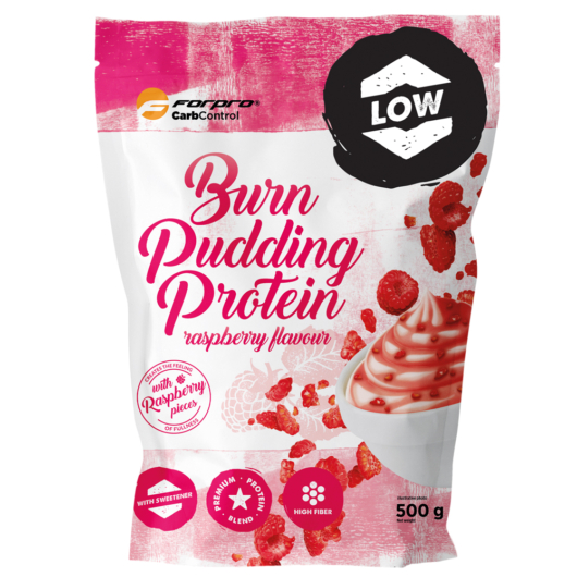 Forpro Burn Pudding Protein 500 g - Raspberry