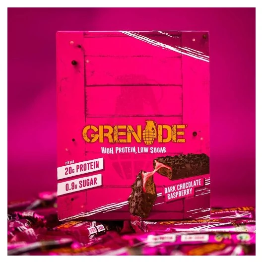 GRENADE High Protein Bar Dark Chocolate Raspberry 60g