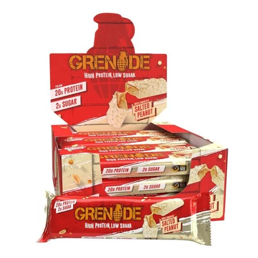 GRENADE High Protein Bar White Chocolate Salted Peanut 60g