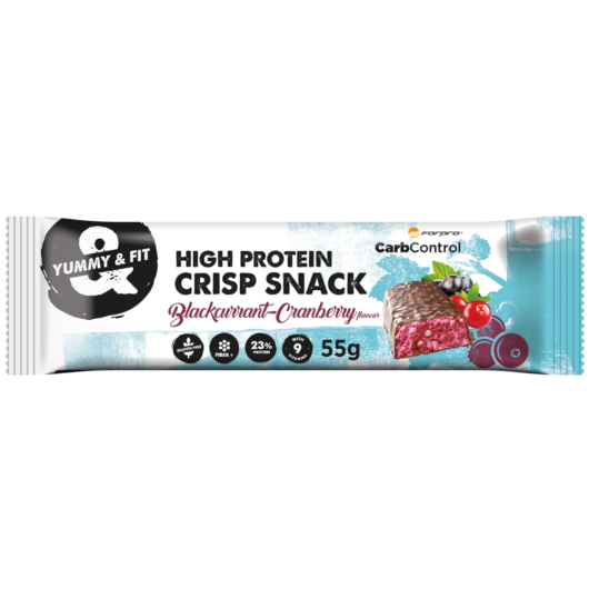 Forpro High Protein Crisp Snack 55g - Blackcurrant-Raspberry