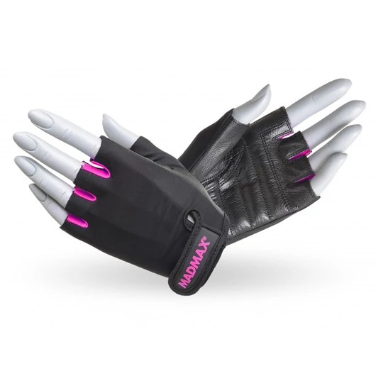 MADMAX Rainbow Fitness kesztyű - black/ruby - L