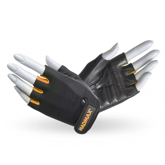 MADMAX Rainbow Fitness kesztyű - black/orange - L