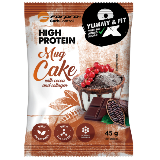 Forpro High Protein Mug Cake with cocoa and collagen 45g