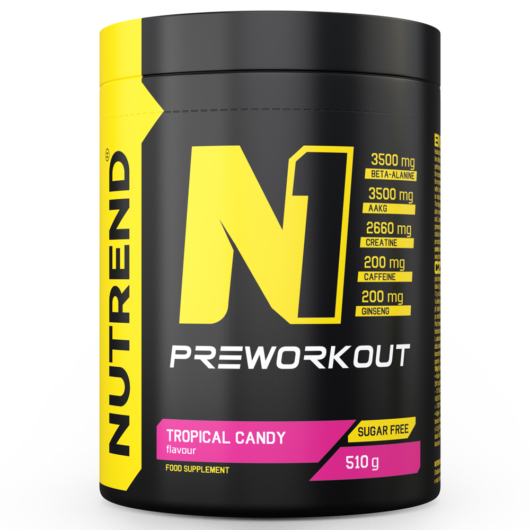 Nutrend N1 Pre-Workout Booster 510g - Tropical candy
