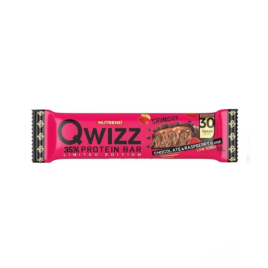 NUTREND QWIZZ Protein Bar 60g Chocolate+Raspberry