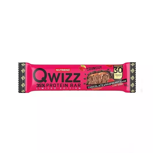 NUTREND QWIZZ Protein Bar 60g Chocolate+Raspberry