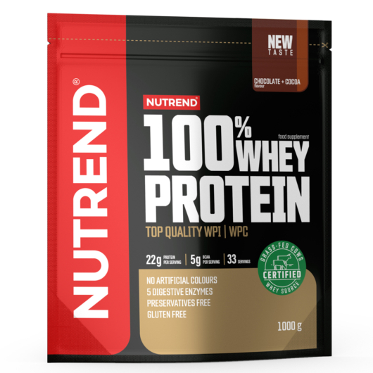 NUTREND 100% Whey Protein 1000g Chocolate+Hazelnut