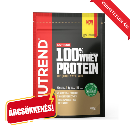 NUTREND 100% Whey Protein 400g Strawberry