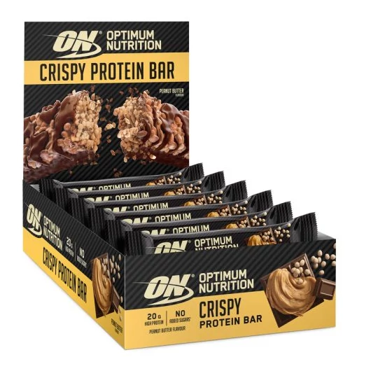 OPTIMUM NUTRITION CRISPY PROTEIN BAR 65G PEANUT BUTTER