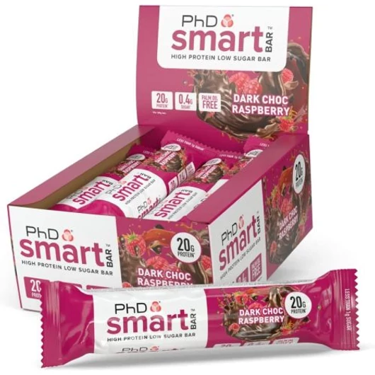 PHD Smart Bar 64g Dark Chocolate Raspberry