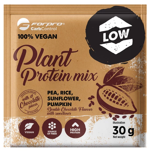Forpro 100% Vegan Plant Protein Mix 30g - Double Chocolate